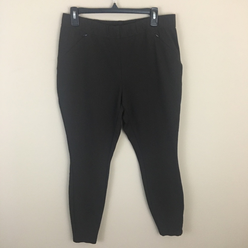 J. Jill Pants Women M Brown Espresso Essential Ponte Slim Leg Pock…